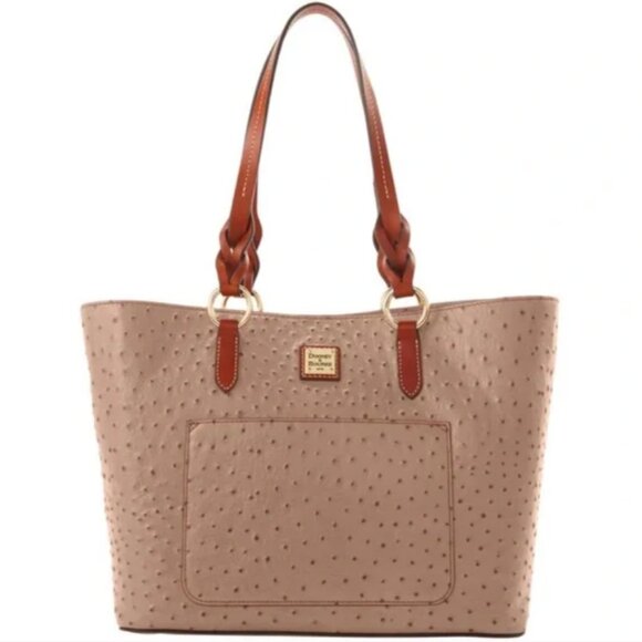 DOONEY & BOURKE - Tammy Tote Light Taupe Italian Leather Ostrich NEW $398 msrp - Picture 14 of 14